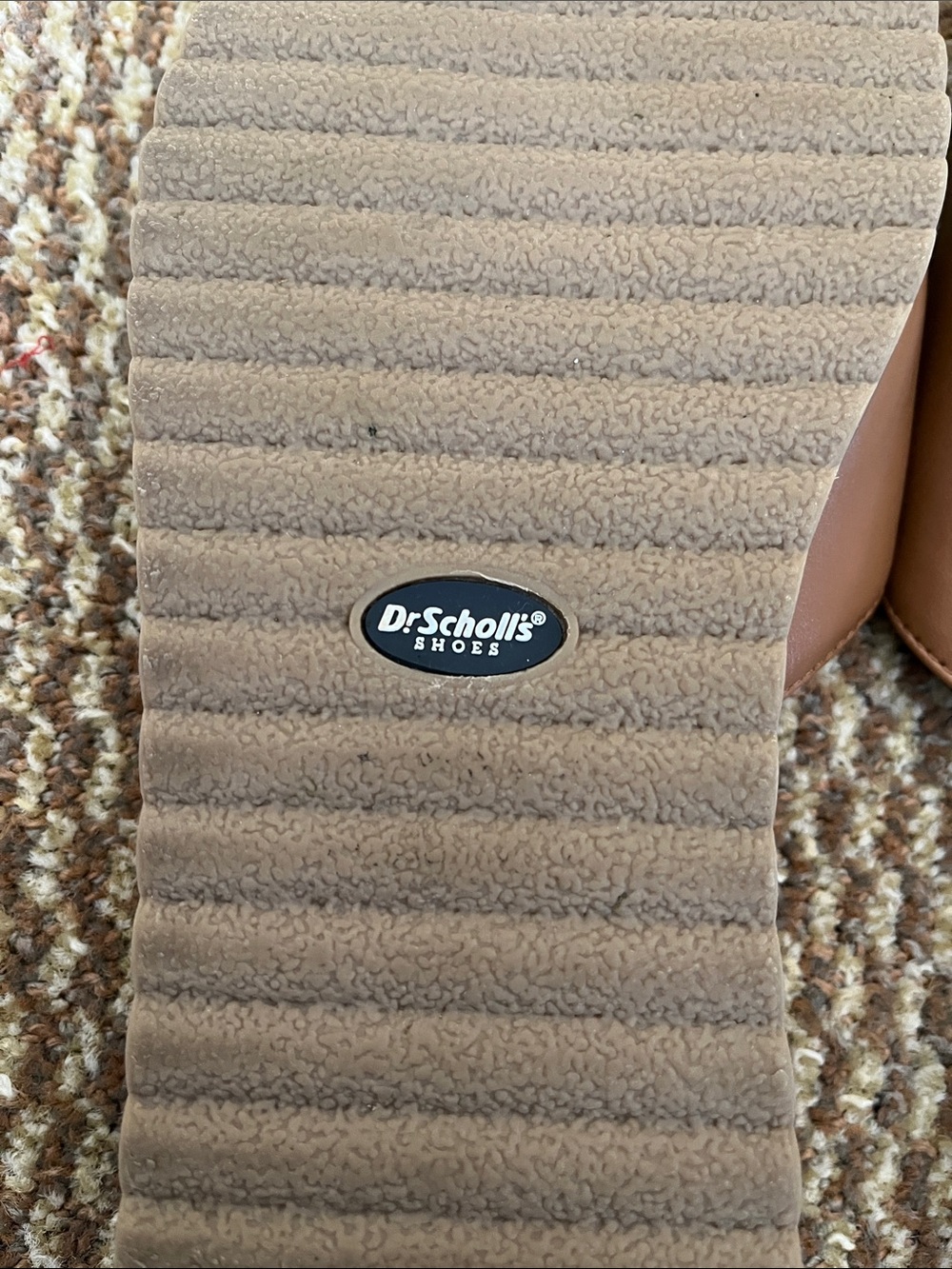 Dr. Scholl's Brown Slide Mules with Gold Accent - Picture 6 of 6